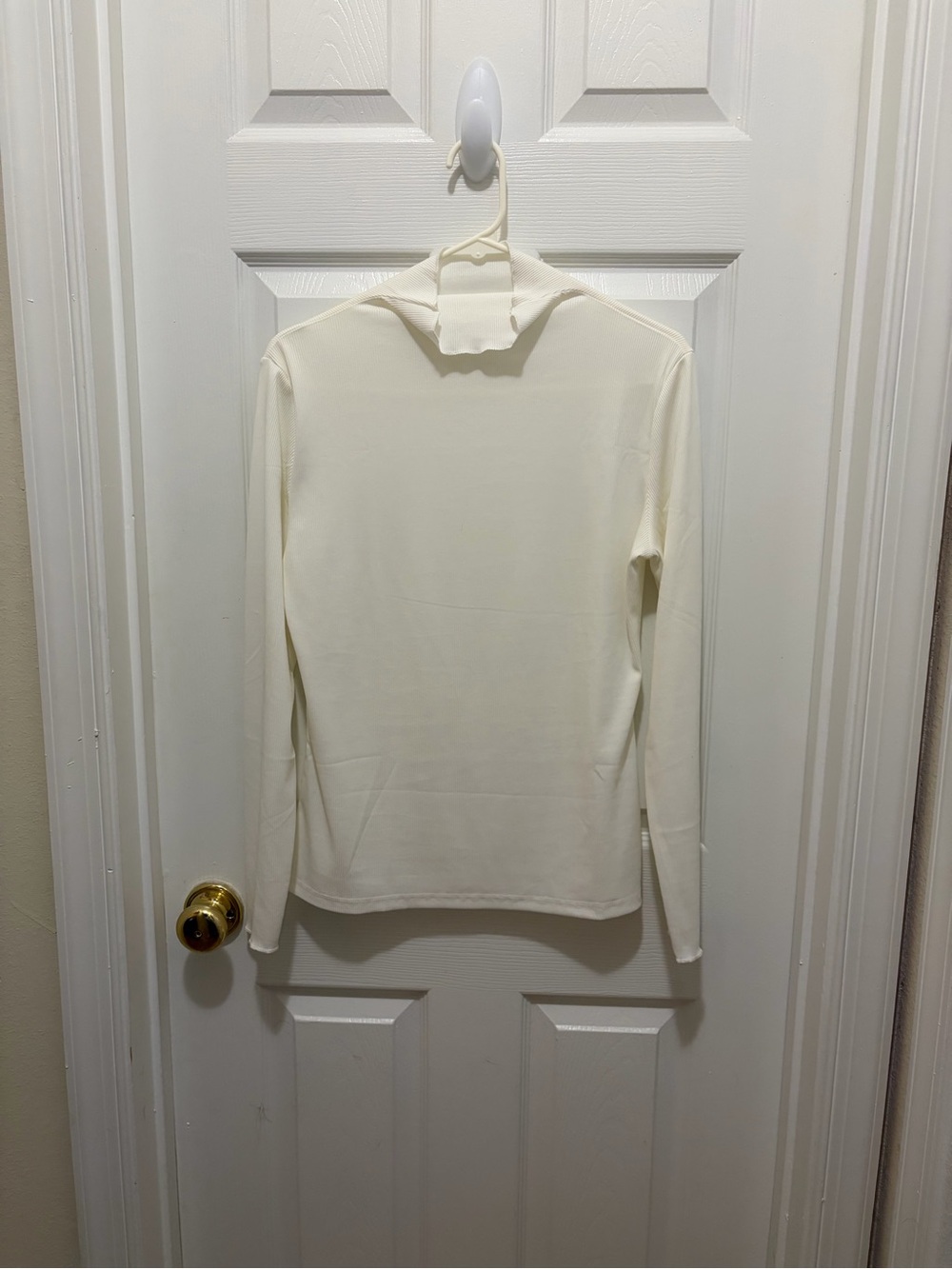 Amazon Cream Turtleneck Long Sleeve Women's Sweater